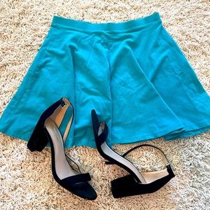 Blue Skater Skirt